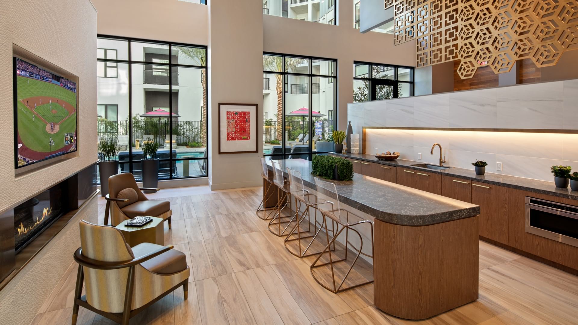 Community Lounge with Ample Natural Light 