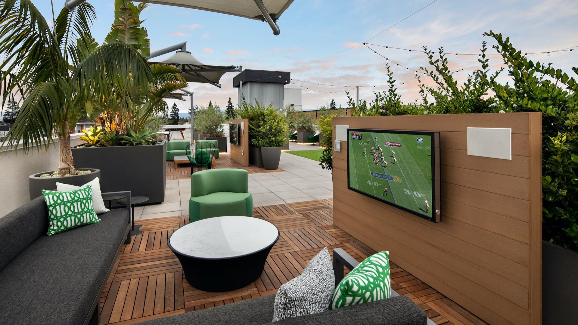 Rooftop TV Lounge