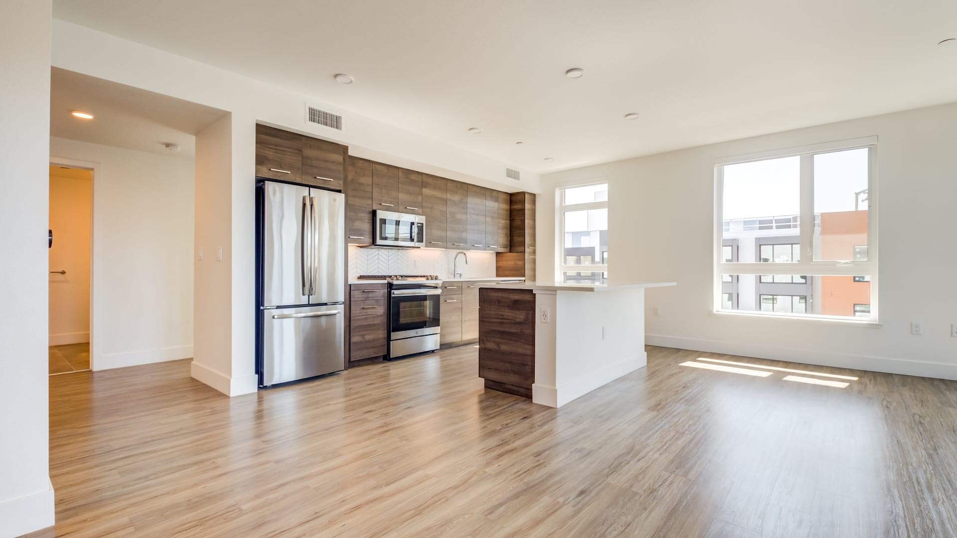 Large Living Area with Open Kitchen