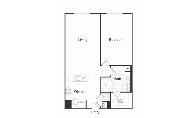A7.2 - 1 bedroom floorplan layout with 1 bath and 872 square feet. (Preview)