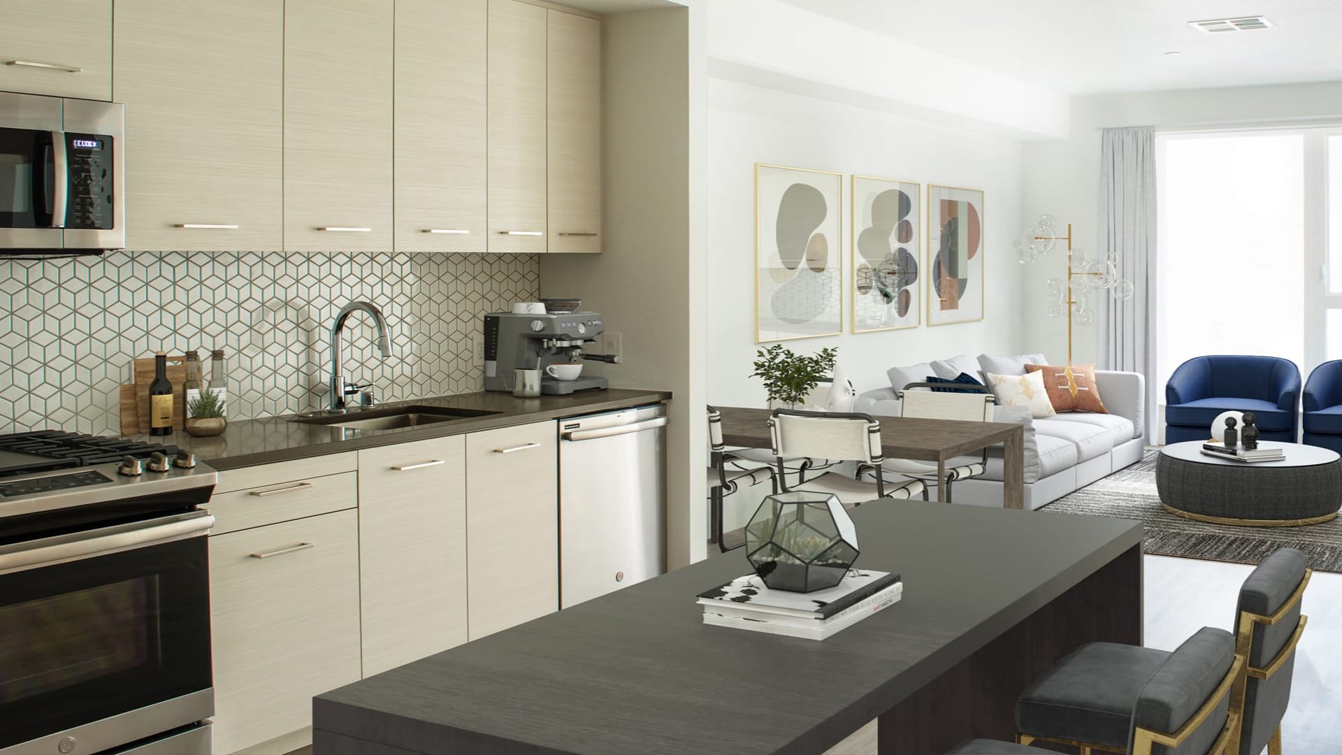 Well-Lit Kitchen With Ample Counter Space